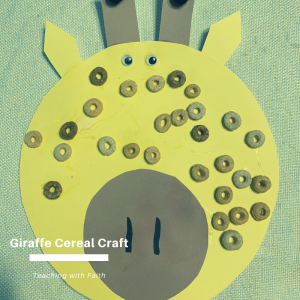 Giraffe Cereal Craft