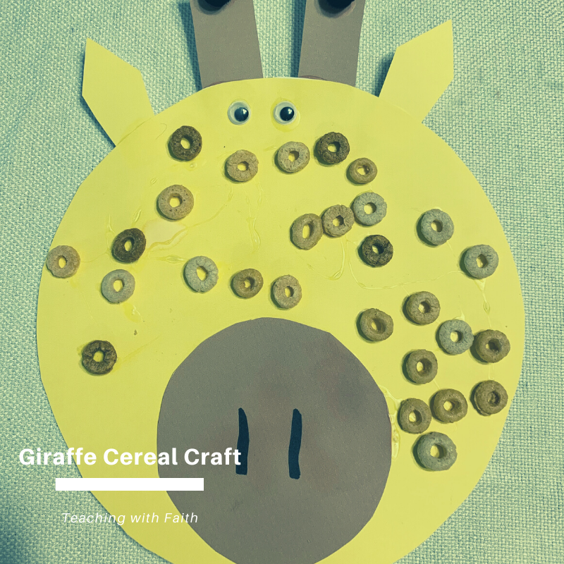 Giraffe Cereal Craft