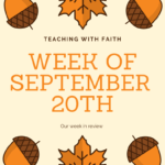 Week of September 20th Week of September 20th