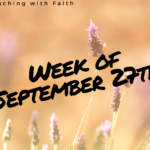 Week of September 27th