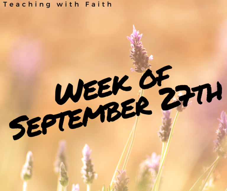Week of September 27th