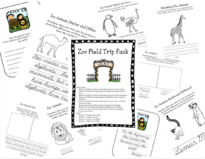 Another great activity for toddlers to learn about Africa is to take a zoo trip, this image is a preview of the pages of the Zoo Field Trip Pack found at Teaching with Faith.
