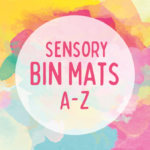 Alphabet Sensory Bin Mats Alphabet Sensory Bin Mats