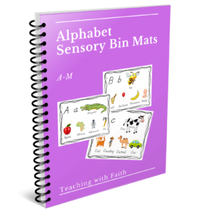 Alphabet Sensory Mats A-M (half of alphabet)