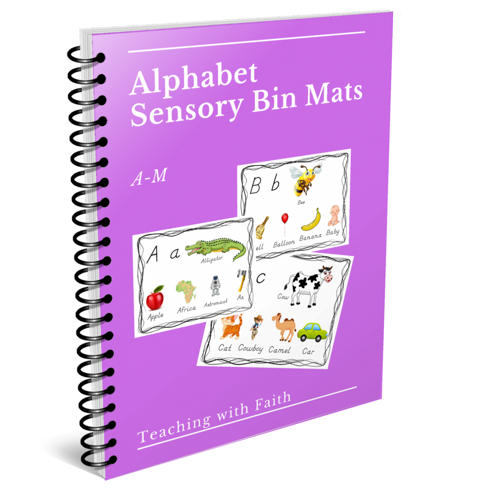 Alphabet Sensory Mats A-M (half of alphabet)