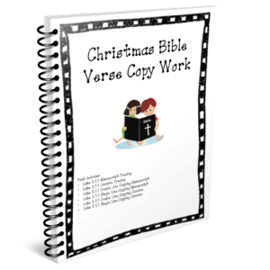 Christmas Bible Verse Copy Work