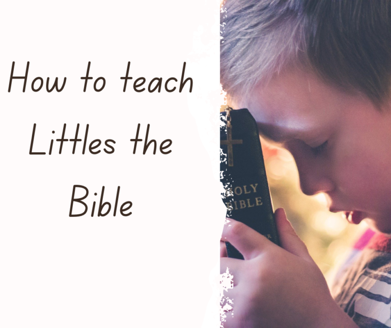 How to teach the Bible to littles