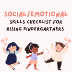 Social/Emotional Skills Checklist for Kindergarteners