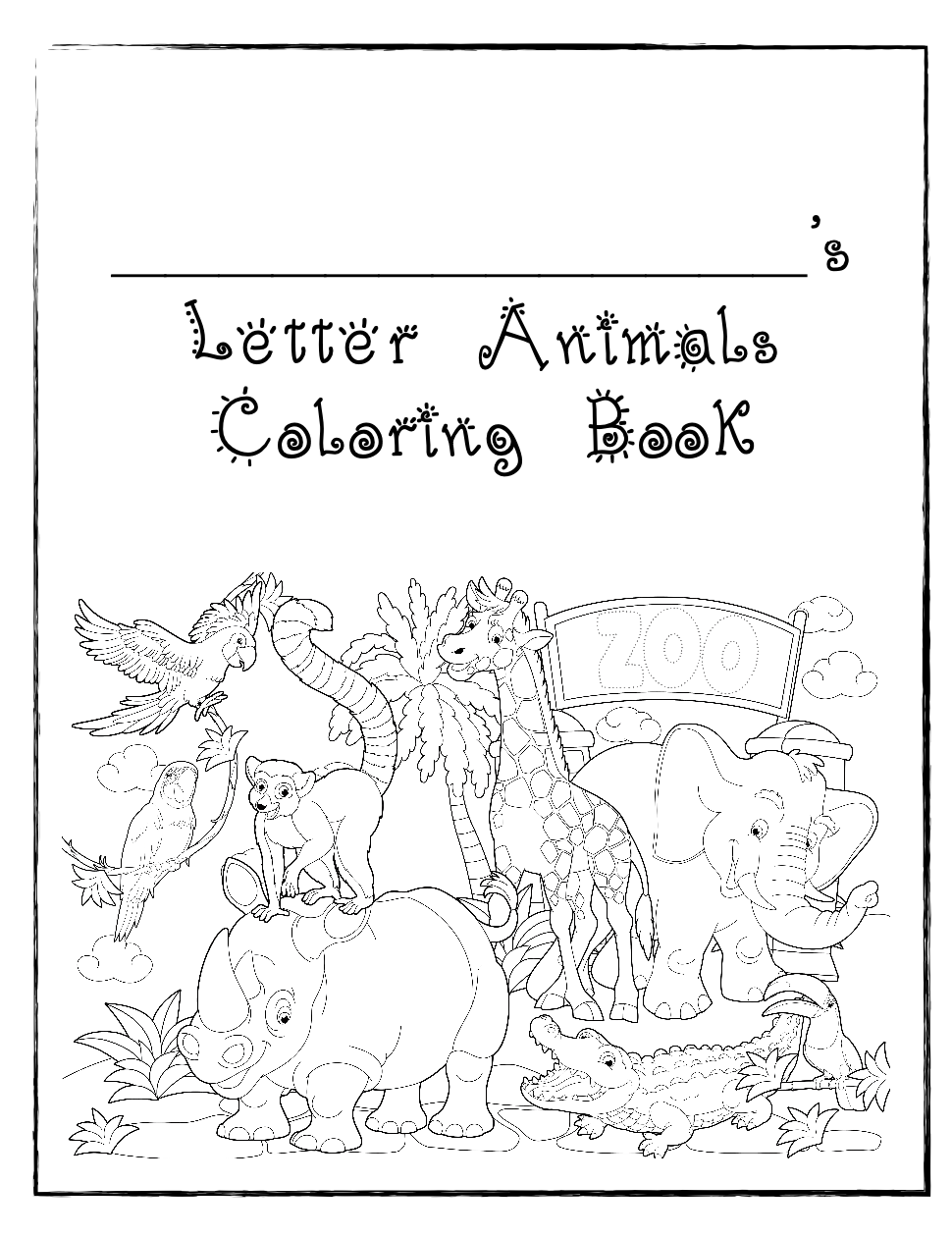 Alphabet Coloring Book - Image 2