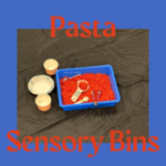 Pasta Sensory Bin for a Preschool Child Pasta Sensory Bin for a Preschool Child