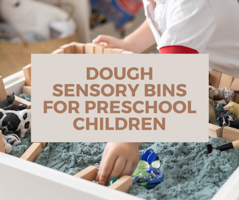 Dough Sensory Bin for a Preschool Child