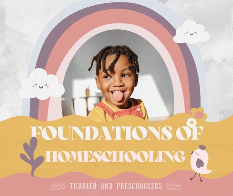 Foundations of Homeschooling Toddlers and Preschoolers